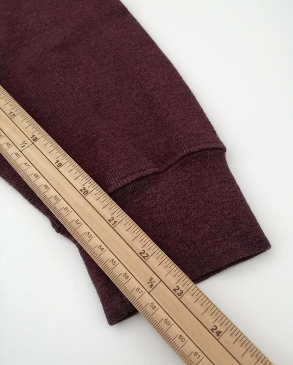 Lands' End Red Land's End 1/4 Zip Burgundy Sweatshirt Men's Size XL Jumper 100% Cotton