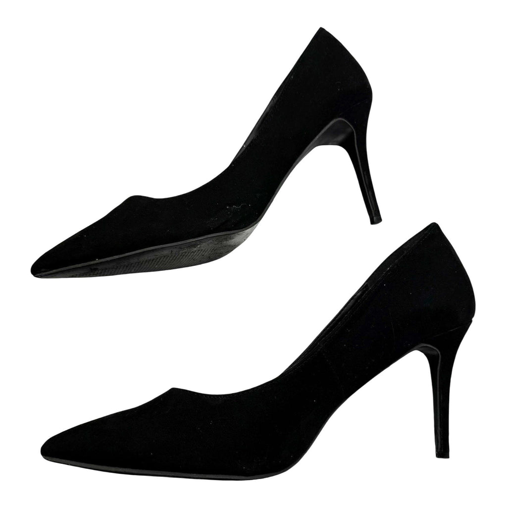 Atmosphere Black Atmosphere Black Faux Suede Court Shoes Pointed Toe Stiletto Women's UK Size 6