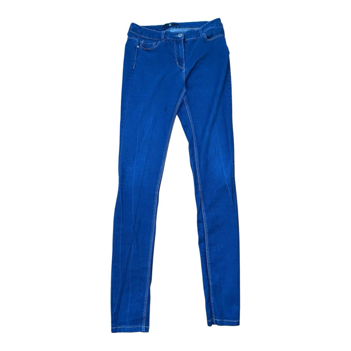Very Navy Blue Denim Jegging Jeans Long Leg Skinny Fit Women's UK Size 12 L