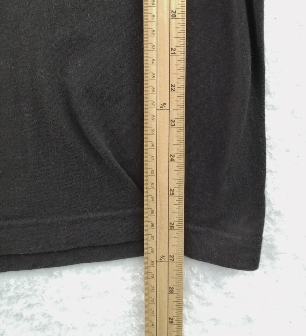 M&O KNITS Black Chicken Graphic Print T-Shirt Men's Size M Black Crew Neck 100% Preshrunk Cotton