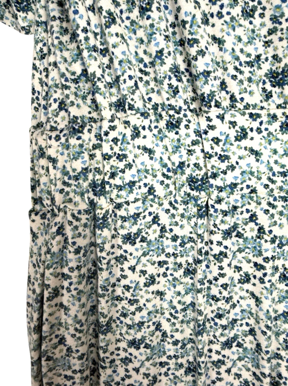 Crystal Kobe Floral Jumpsuit Womens UK Size S Wide Leg Short Sleeve White Blue