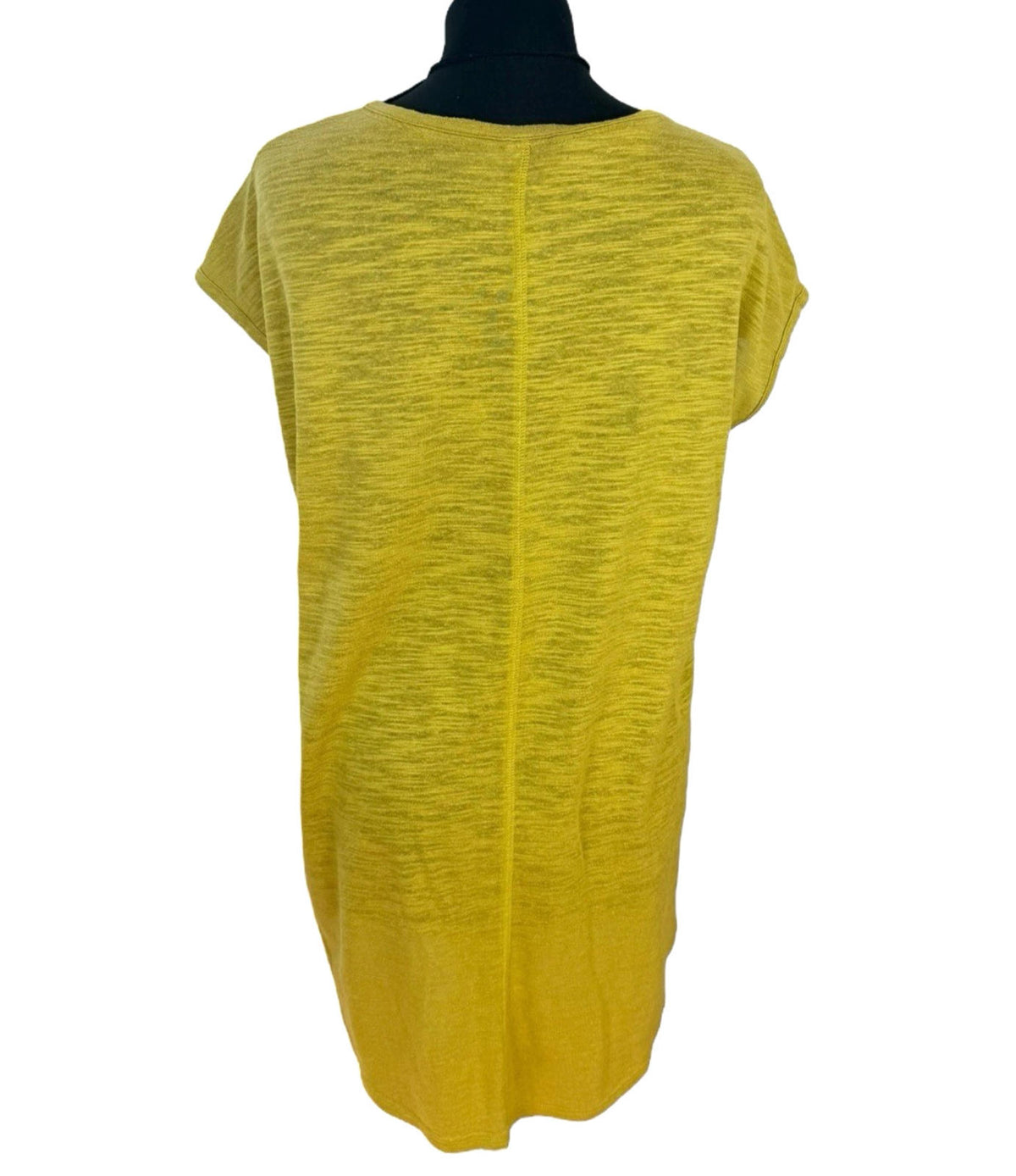 Next Mustard Next T-Shirt Blouse Women's UK Size 14 Mustard Yellow V Neck Pocket Summer