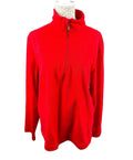 Hutson Harbour Bright Red Fleece Jumper Thin Fleece Women's UK Size L (14-16)