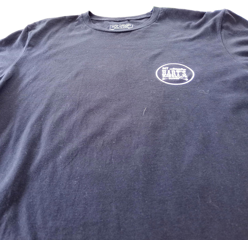 MCE Apparel Black Body By Brisket T-Shirt Men's UK Size L Black Crew Neck BBQ Sauce Graphic Print