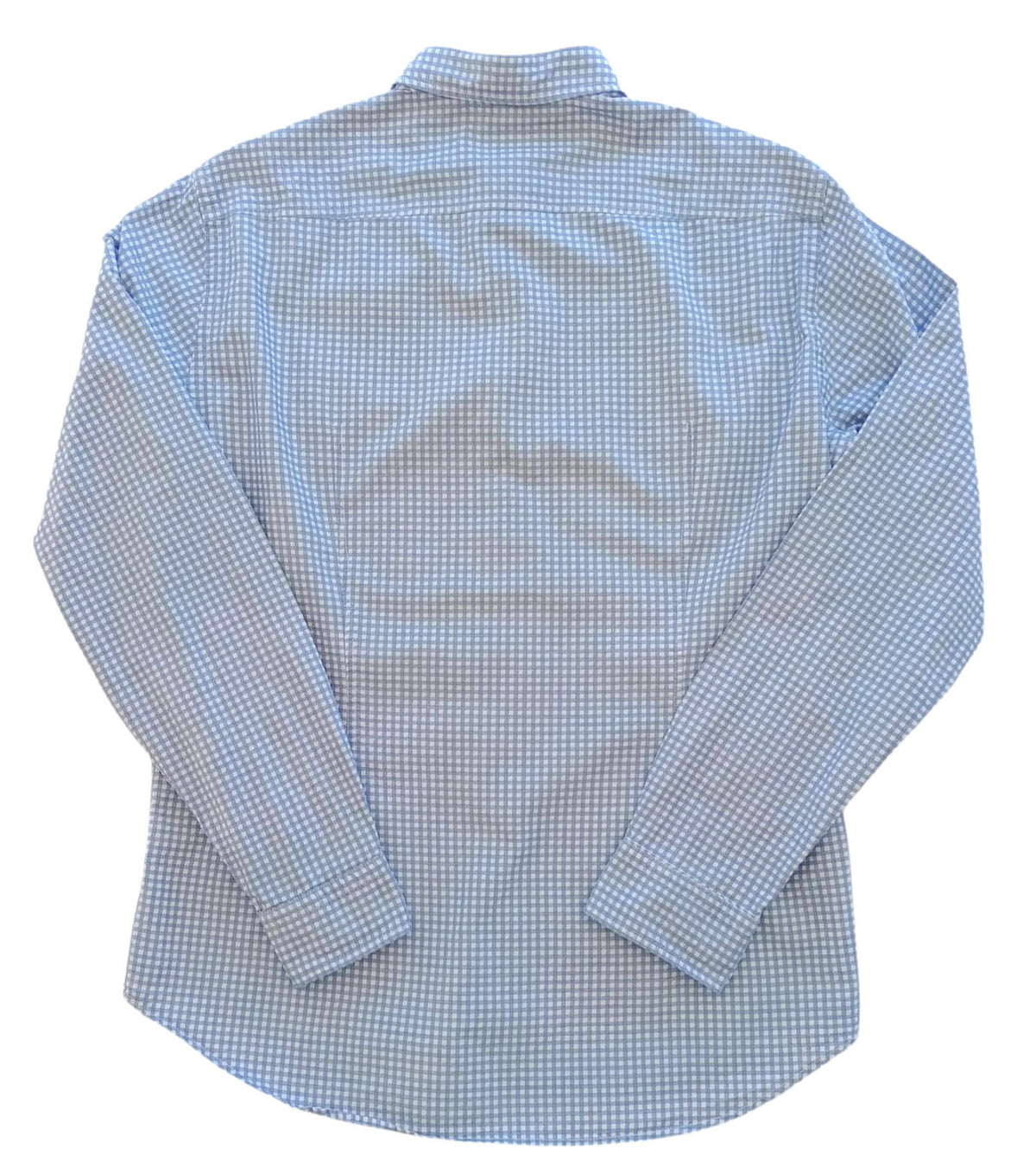 Hugo Boss Blue Hugo Boss Shirt Men's UK Size M Long Sleeve Blue Check 100% Cotton Pocket Modern