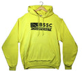 JERZEES Yellow Boston BSSC Champions Hoodie Men's Size M Yellow Jersey Hooded Pockets Sports