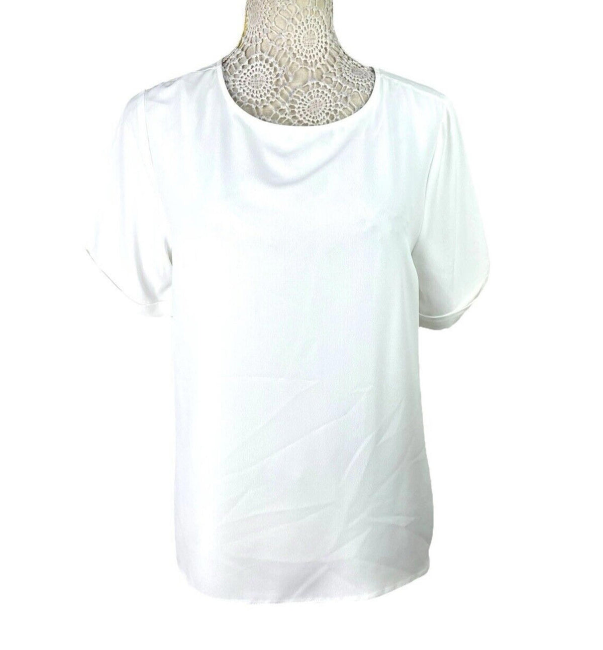 Primark White T-Shirt Blouse Lightweight Women's UK Size 12
