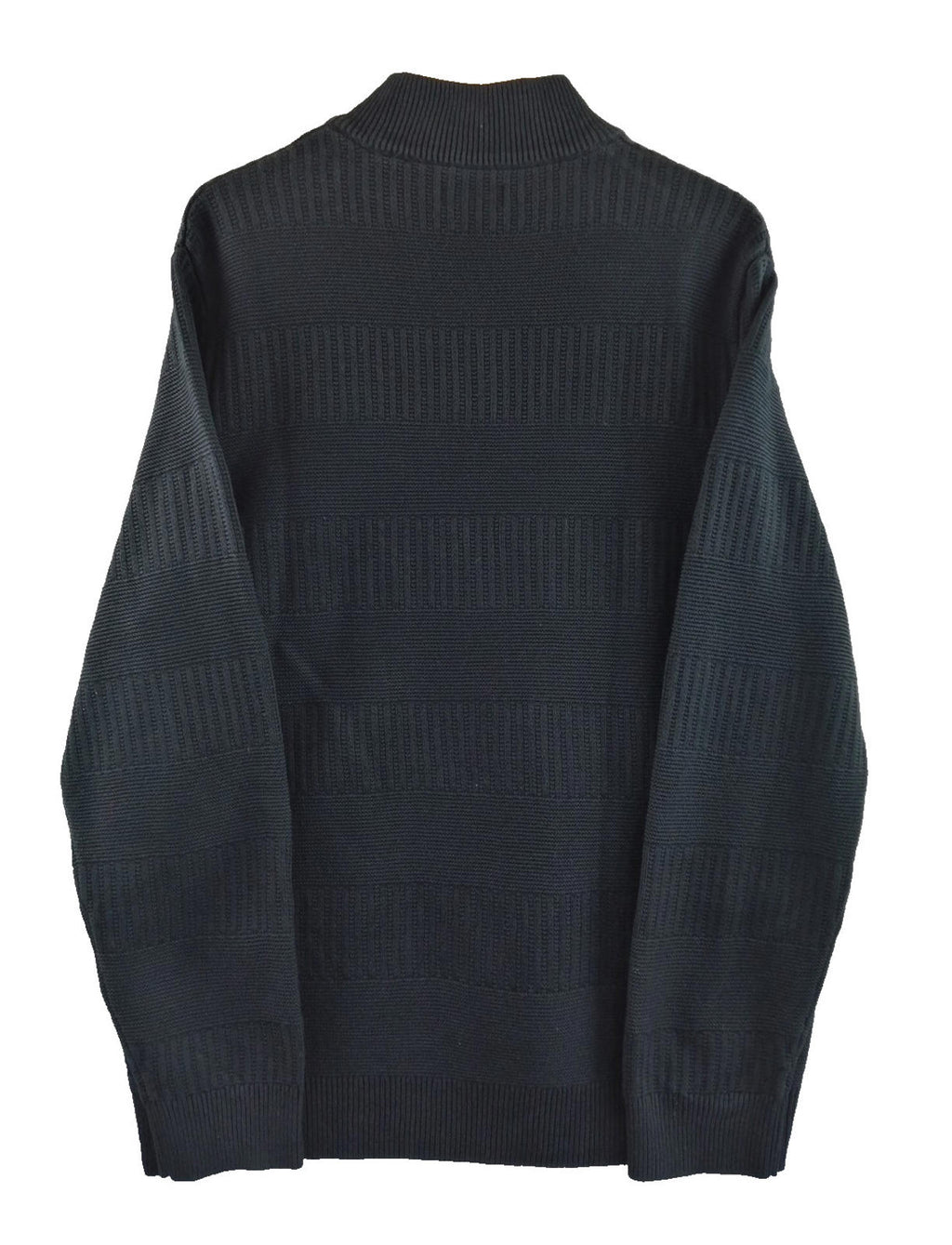 Chaps Black Ralph Lauren Chaps 1/4 Zip Ribbed Black Jumper Men's Size XL 100% Cotton