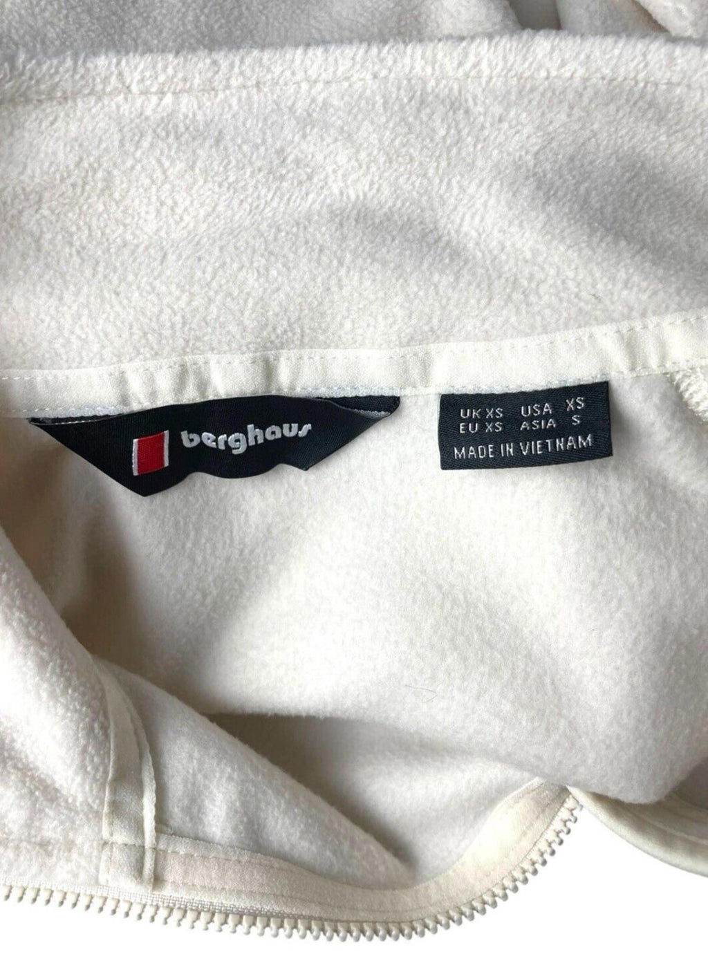 Berghaus Fleece Crop Top Prism Cream Women's UK Size XS
