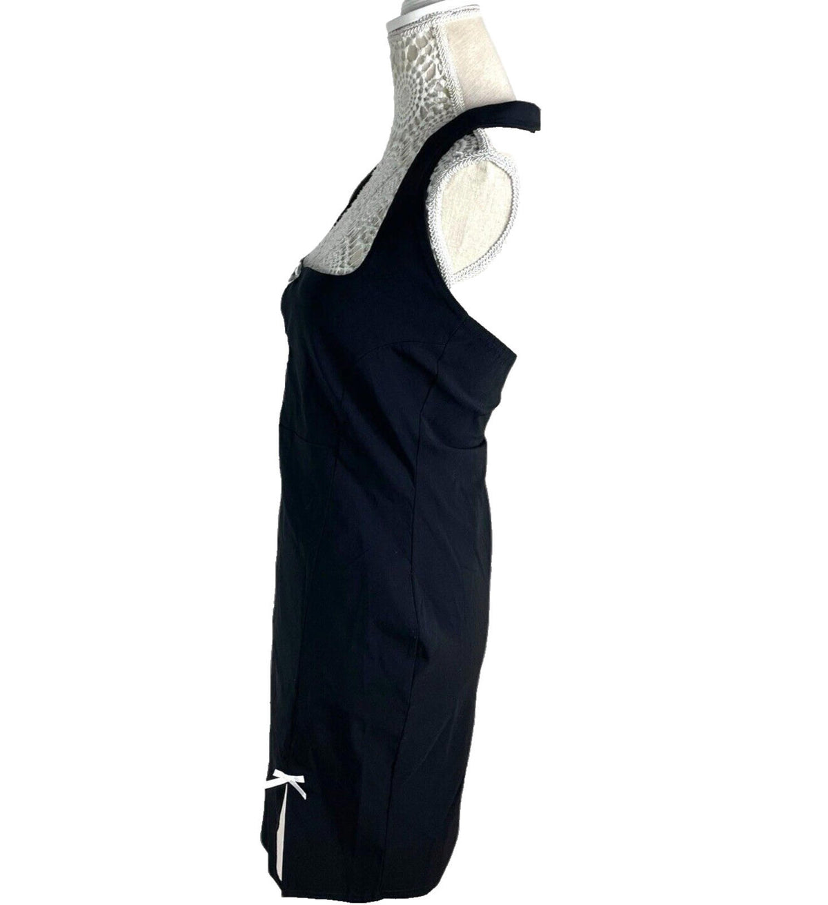 Black Halterneck Mini Dress Women's UK Size 12