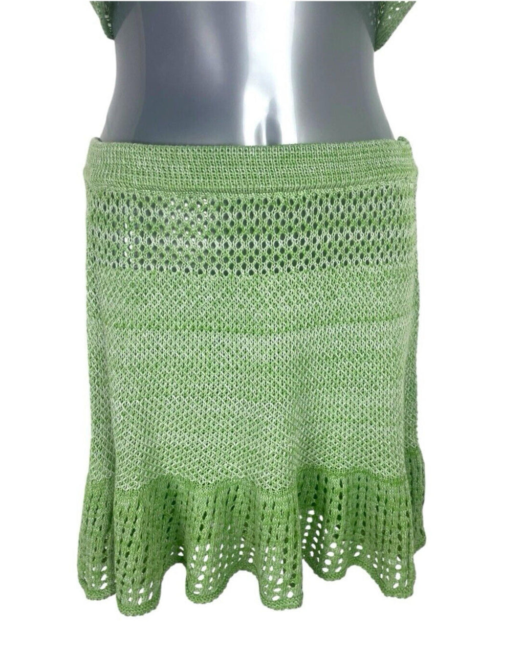 SHEIN Green Knit Shorts & Top Co Ord Set Women's UK Size M