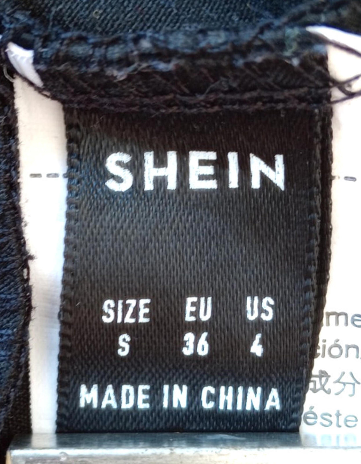 SHEIN Black California Graphic Print T-Shirt Men's UK Size S Black Crew Neck 100% Cotton