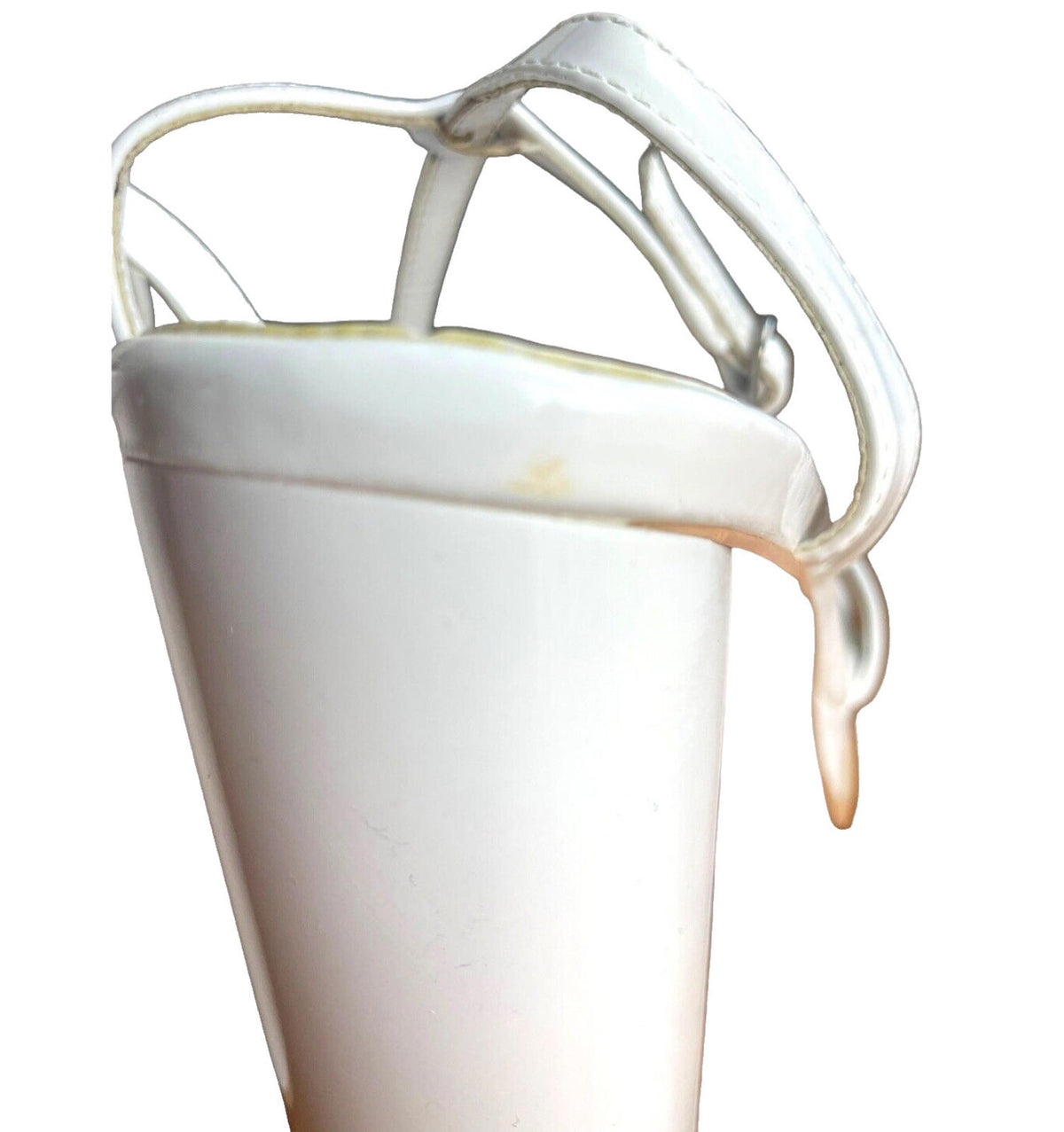 SIMMI White Simmi Platform Block Heel Sandals Women's UK Size 6 Wide Fit White Patent Shoes
