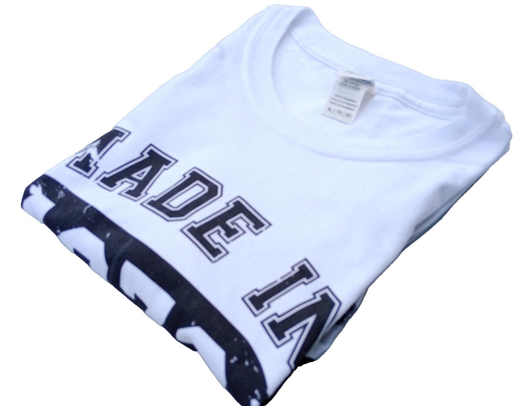 Made In 1972 T Shirt Men's UK Size XL White 100% Cotton Graphic Print
