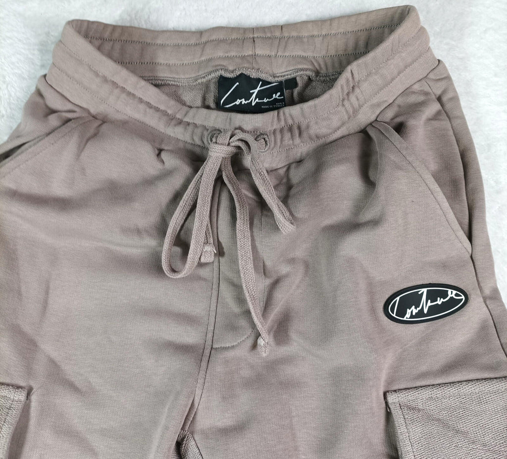The Couture Club Cargo Joggers Men's UK Size S Khaki Green Jersey Jog Pants