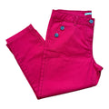 George Red George Bright Red Skinny Jeans Cropped Button Accent Women's UK Size 12