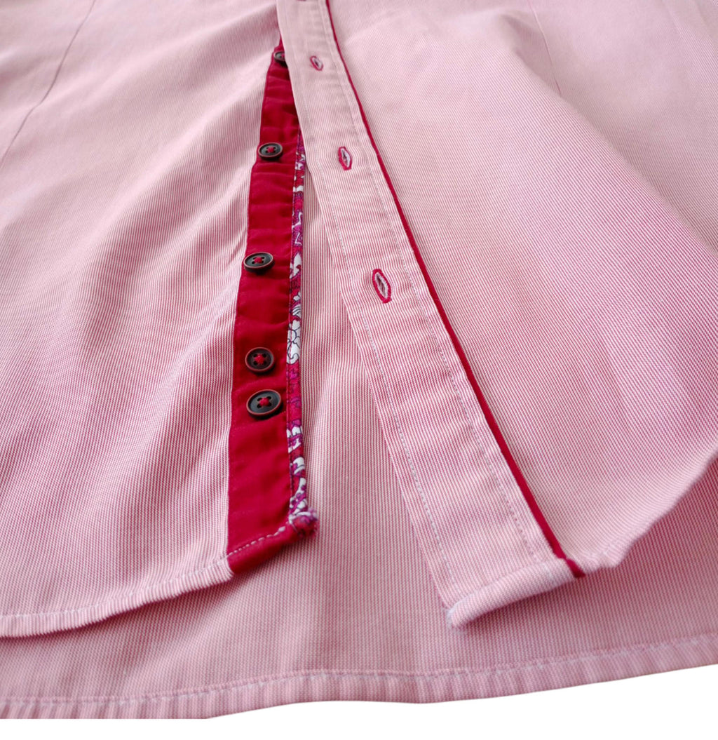 Guide London Shirt Long Sleeve Pink Striped UK Size M 38" Chest 14.5" Collar