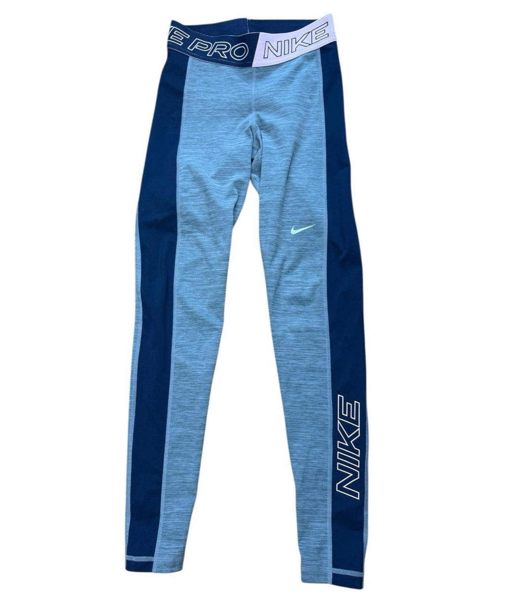 Nike Pro Dri Fit Leggings Colour Block High Rise Women’s UK Size XS