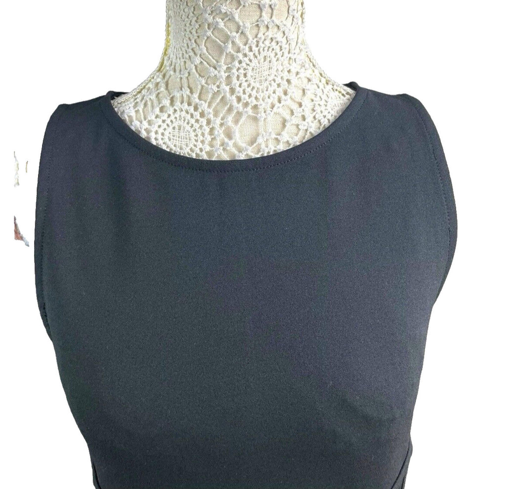 River Island Black Mini Dress Bodycon Corset Waist Women's UK Size 12