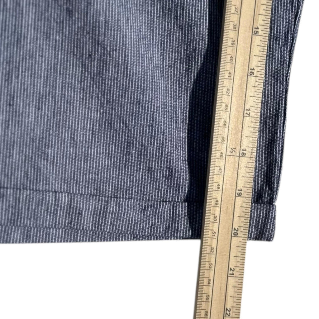 Denim & Co. Shorts Men's UK Size 36" W Blue Belted Pockets Button Up Summer Bermuda