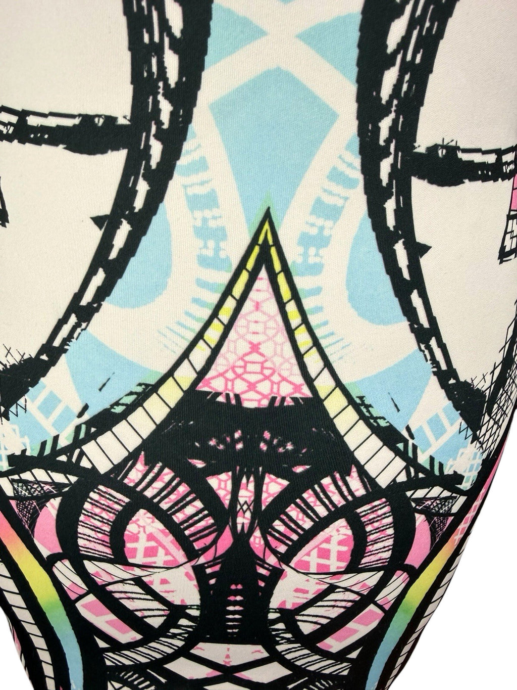River Island Bodycon Dress Women’s UK Size 10 Knee Length Kaleidoscope Print