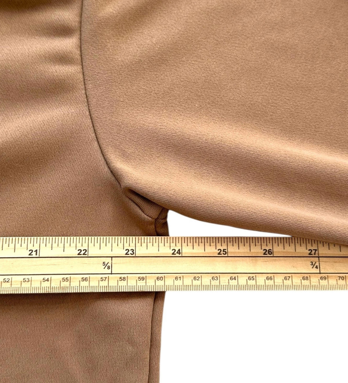 Brown Casual Jumper Men's UK Size XL Brown Long Sleeve Crew Neck Stretch Waist Cuff