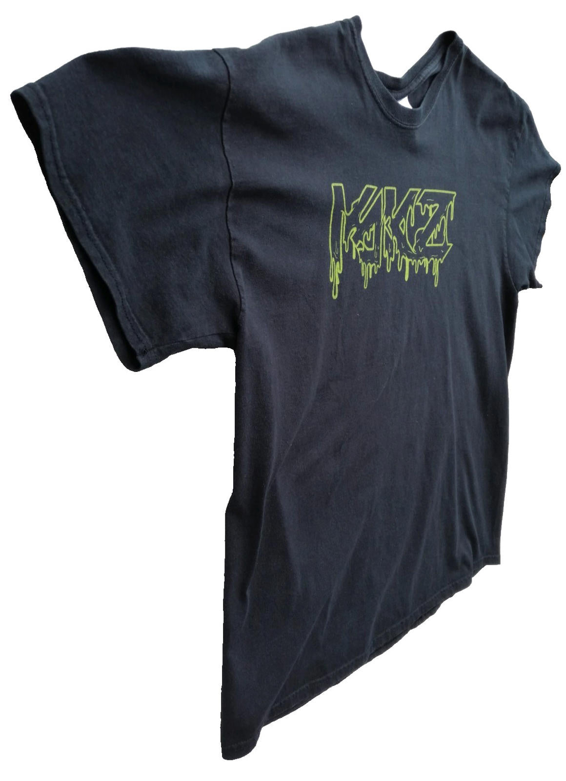 Gildan Black Graffiti Font Graphic Print T-Shirt Men's Size XL Black Crew Neck 100% Cotton