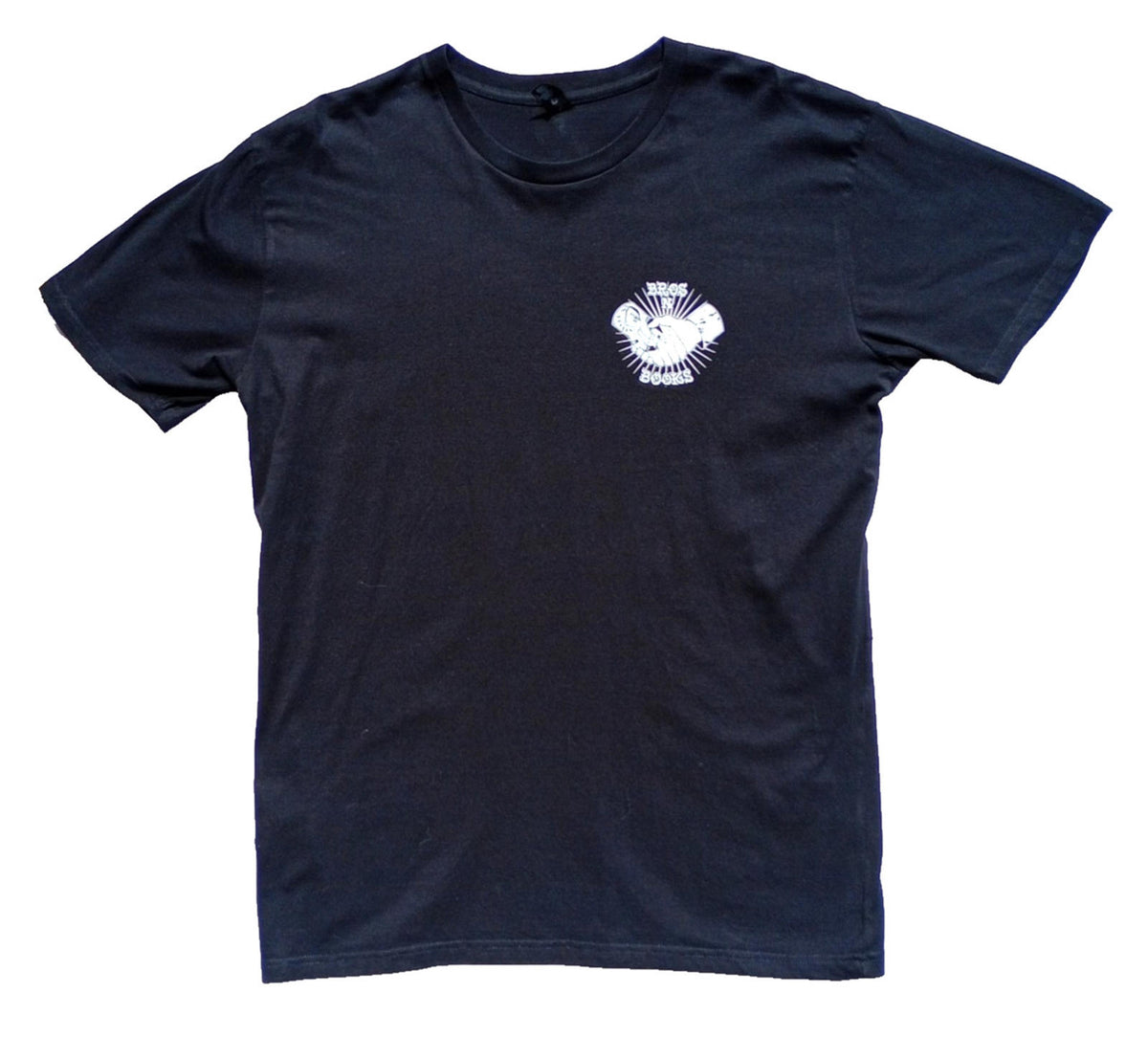 Brothers In Books Graphic Print T-Shirt Men's UK Size XL Black 100% Cotton