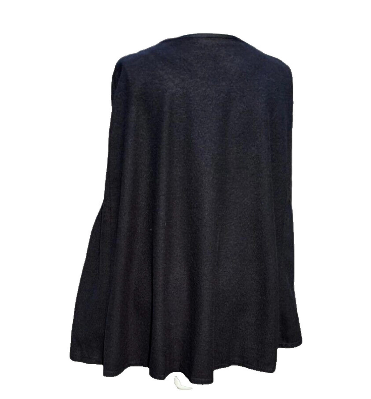 Black Shawl Women's UK Size 12-14 Large - Fleece Material - Poncho Coat Cloak