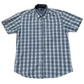 Easy Shirt Short Sleeve Check 100% Cotton Men's UK Size Small S