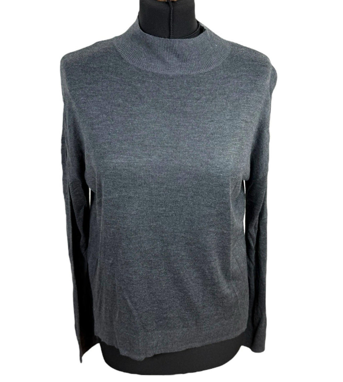 Dorothy Perkins Grey Jumper Thin Turtle Neck Women's UK Size 10