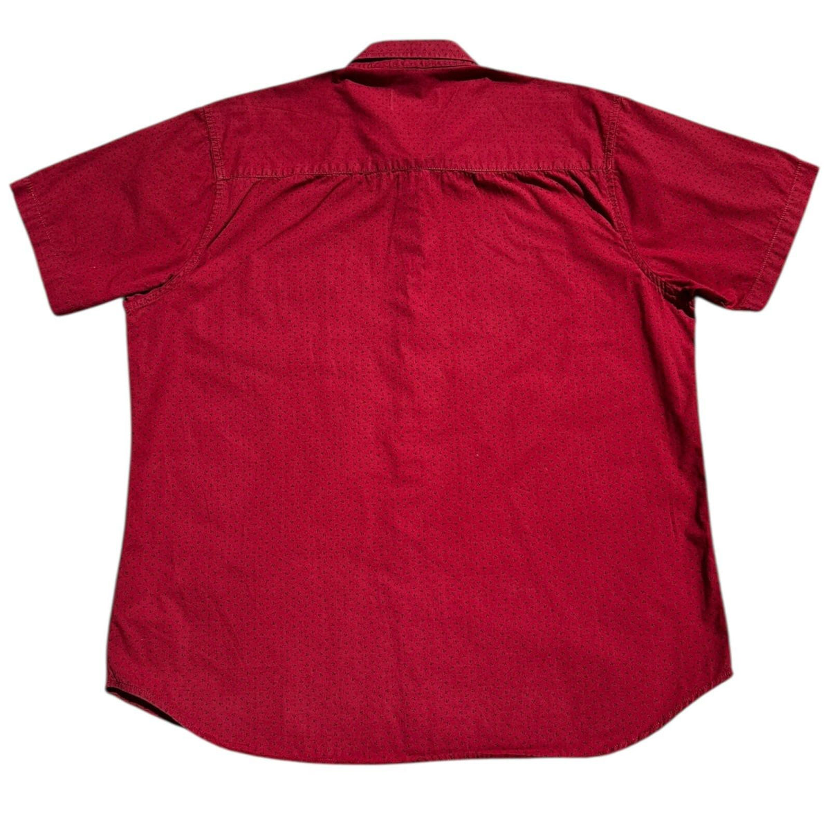 Jacamo Shirt Short Sleeve 100% Cotton Red Men's UK Size Extra Large XL