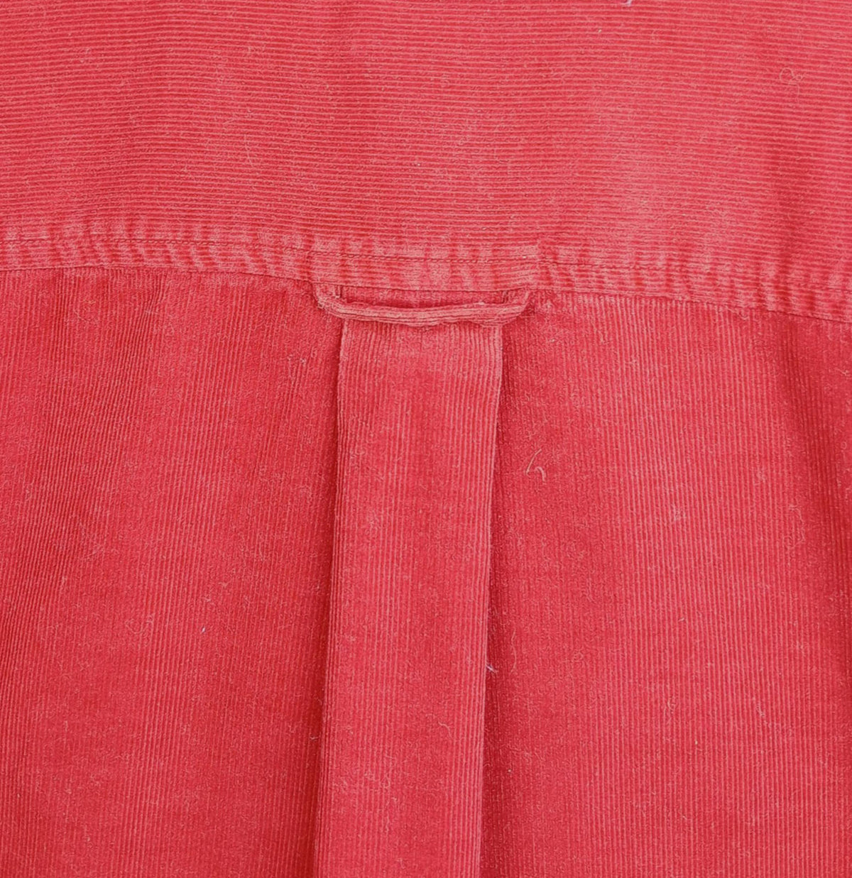 Charter Club Corduroy Shirt Men's UK Size L Red Pocket 100% Cotton Easy Care