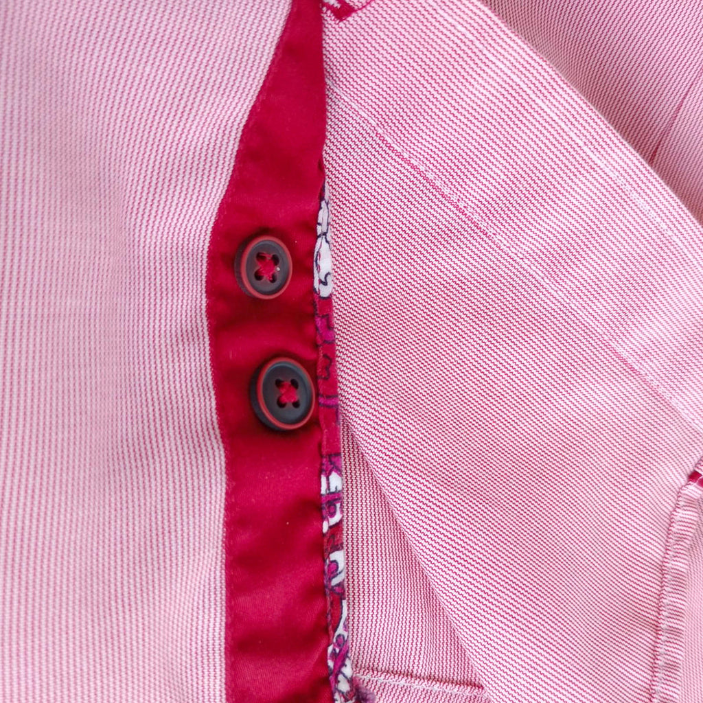 Guide London Shirt Long Sleeve Pink Striped UK Size M 38" Chest 14.5" Collar