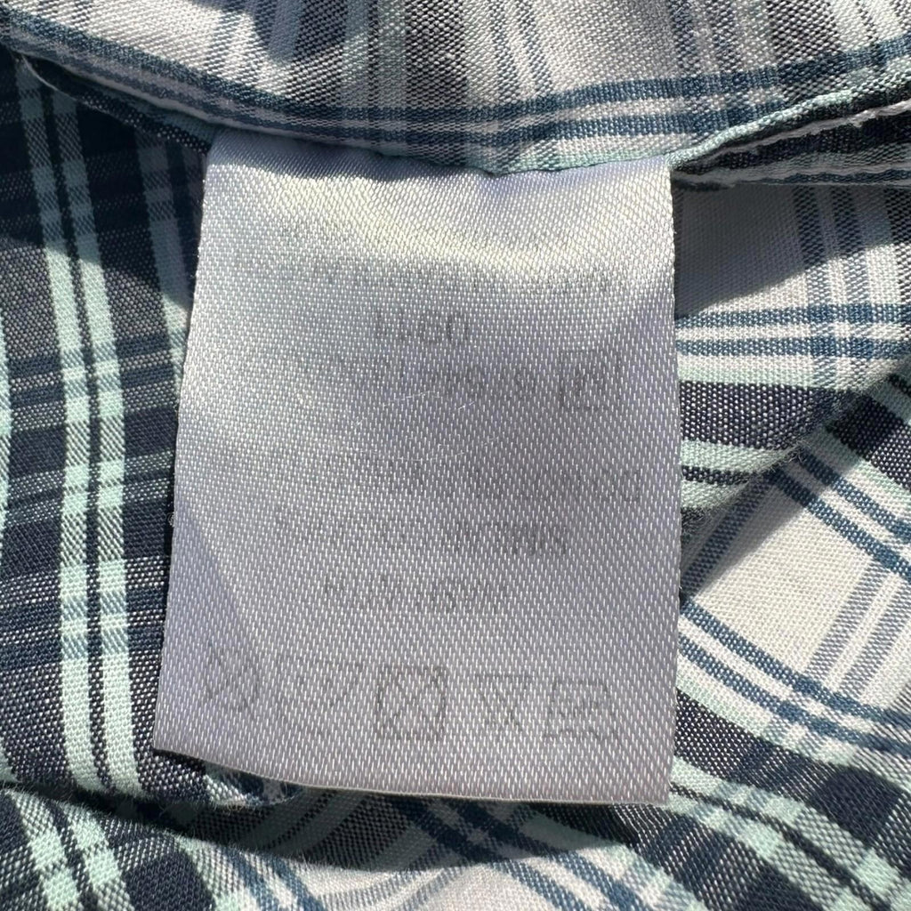 Easy Shirt Short Sleeve Check 100% Cotton Men's UK Size Small S