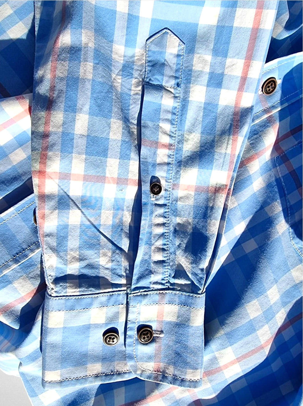 Kingsley Heath Muscle Shirt Men's UK Size M Check Soft Touch Luxury Long Sleeve