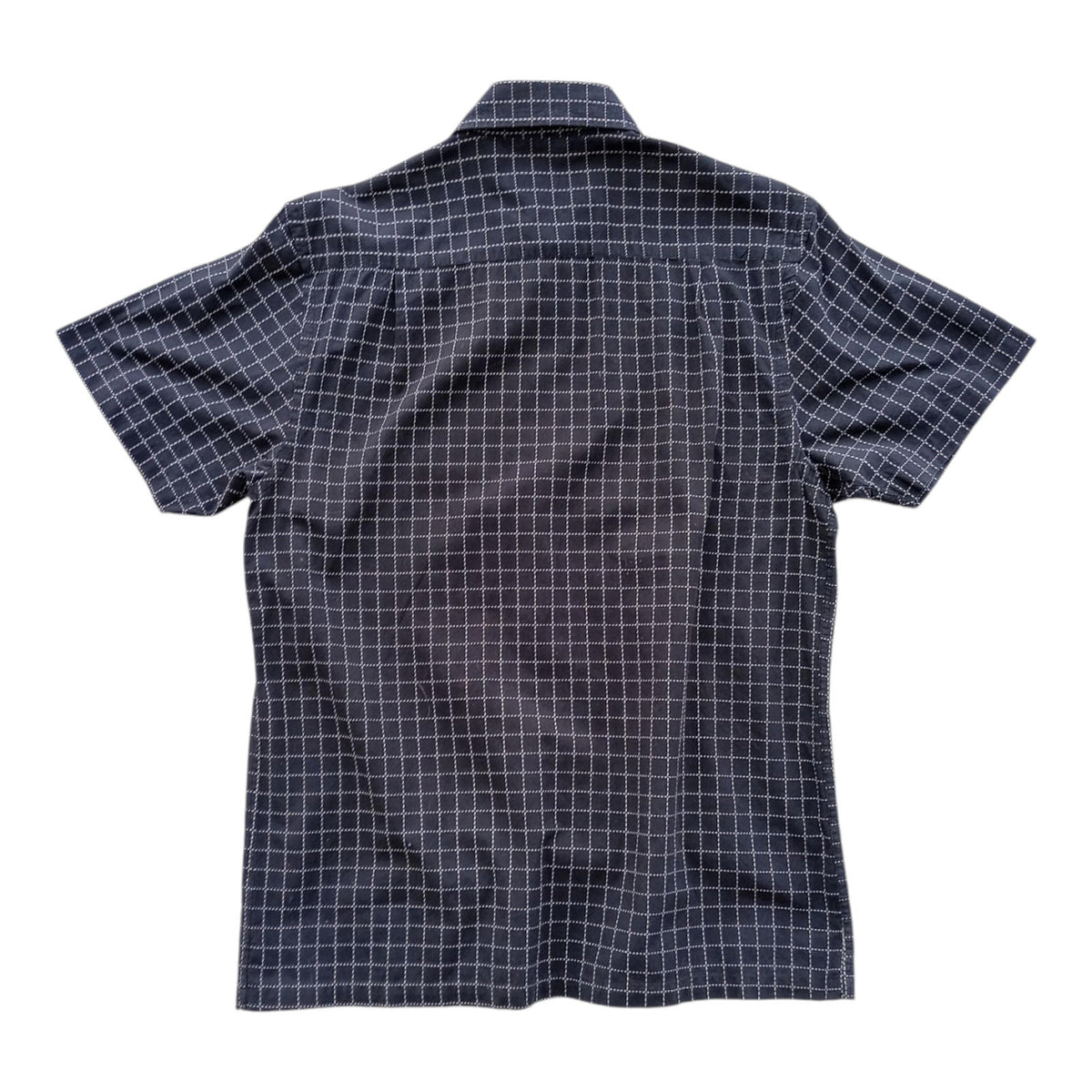 Rocha John Rocha Black Geometric Design Short Sleeve Shirt UK Size Men's L