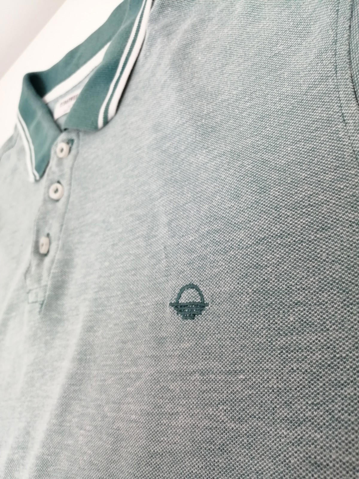 Cedar Wood State Turquoise Polo Shirt Men's Size 2XL Teal Blue Embroidered Logo 100% Cotton
