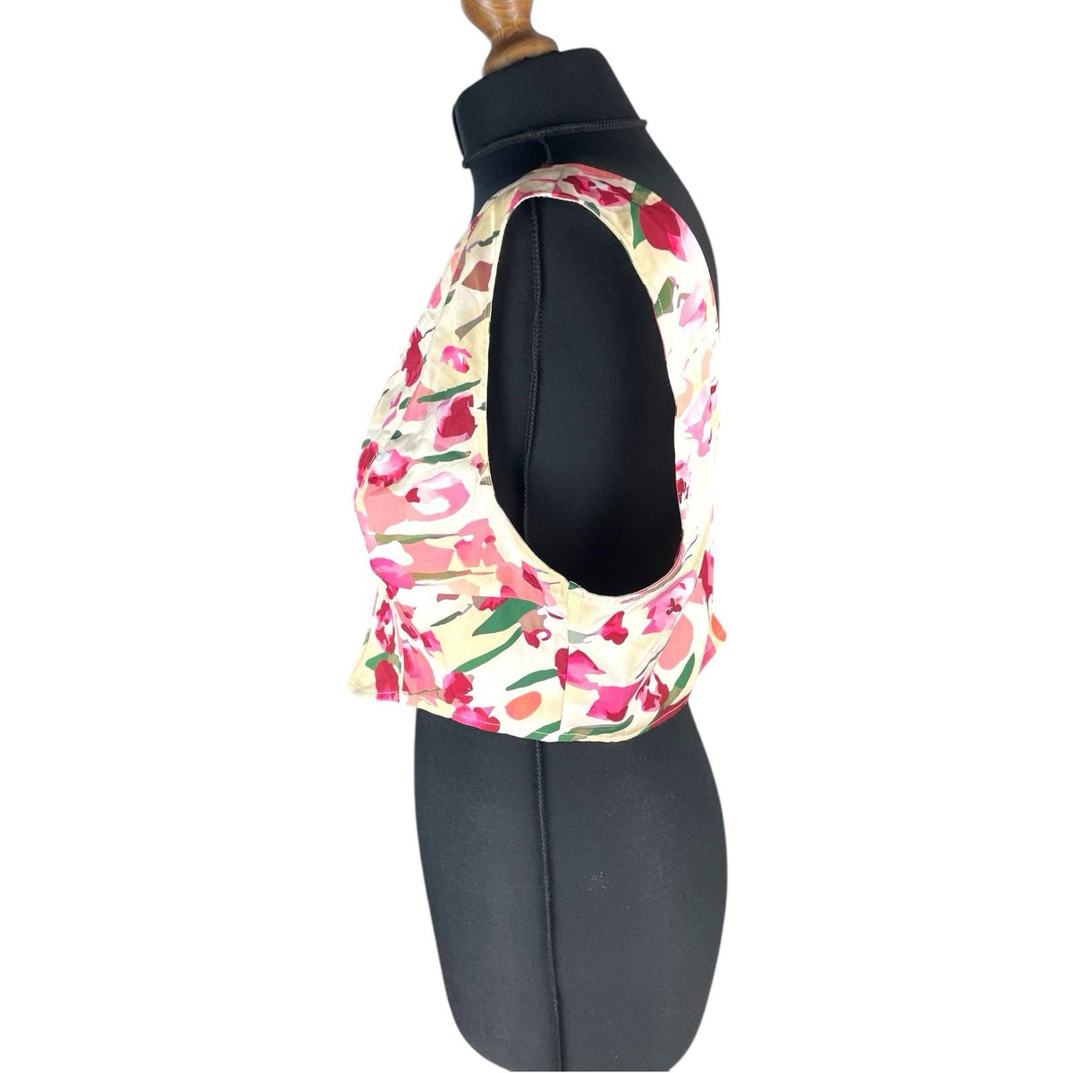 Ravi Famous Boned Crop Top Floral Women's UK Size 16