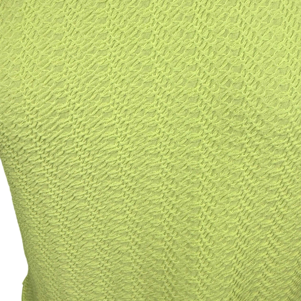 Peacocks Yellow Peacocks T-Shirt Top Women's UK Size 8 Neon Yellow Textured Lightweight