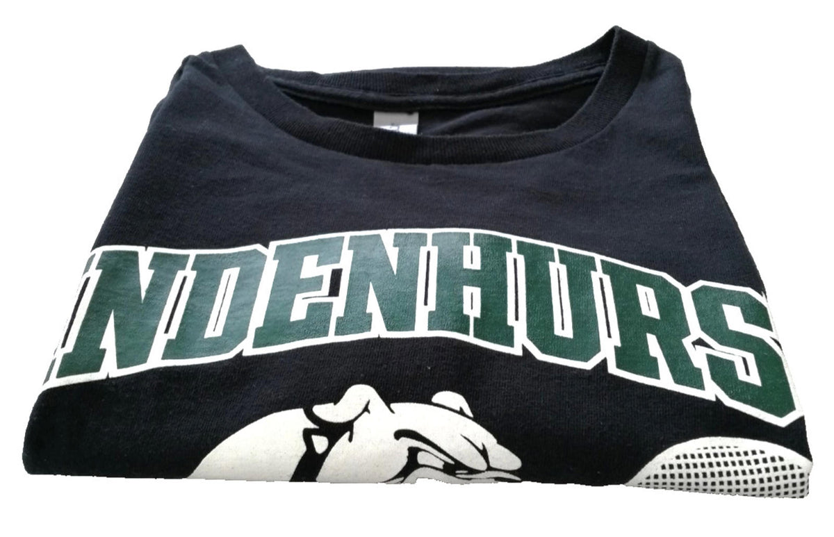 Gildan Black Lindenhurst Badminton Graphic Print T-Shirt Men's Size XL Black 100% Cotton