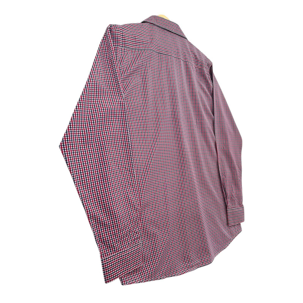 Nautica Button Up Plaid Shirt Men's UK Size L Slim Fit Long Sleeve Pockets