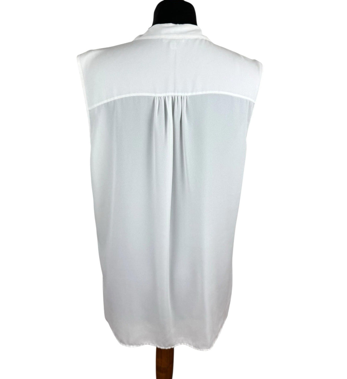 River Island White Camisole Top Tie Neck Lightweight Women's UK Size 16