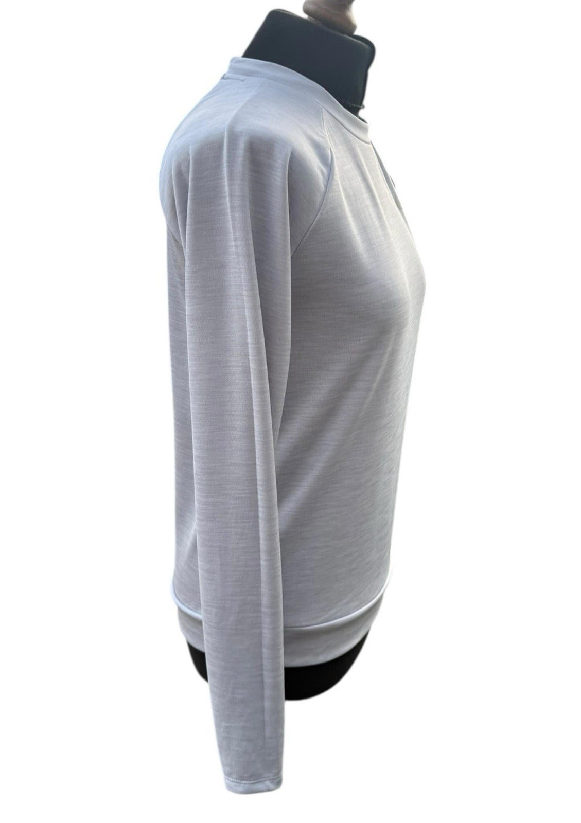 Nike Running Grey Long Sleeve T-shirt Top Breathable Women's UK Size XS