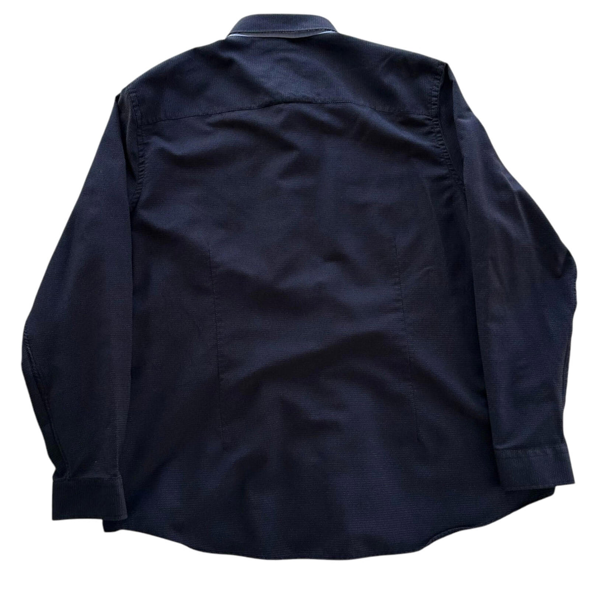 Spitalfields Shirt Men's UK Size 2XL Long Sleeve Navy Blue Dotted