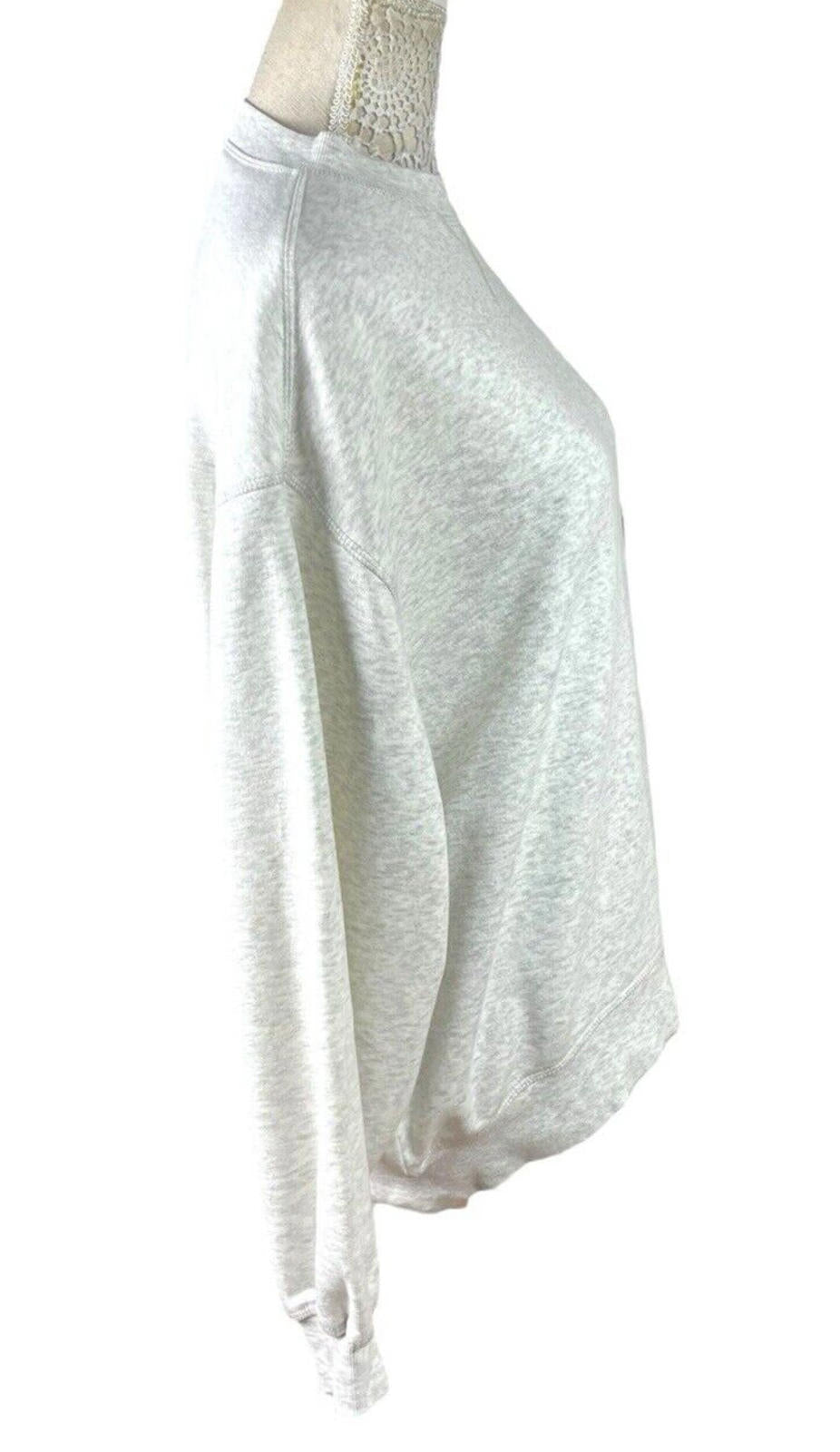 Divided Light Grey Oversized Sweater Crew Neck Fleece Lined Women's UK Size XXS