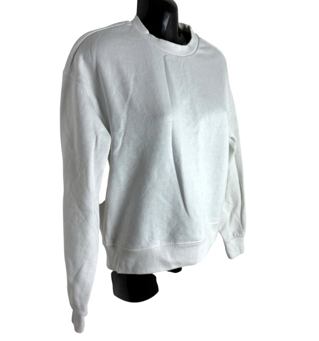 Divided White Jumper Jersey Oversized Sweater Crew Neck Women's UK Size 2XS XXS