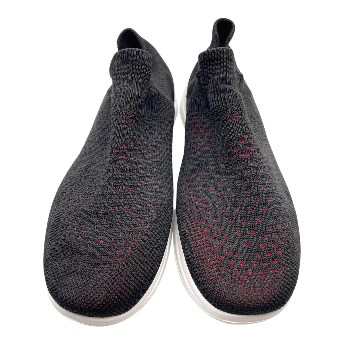 Slip On Walking Shoes Black & Red Non Slip Men's UK Size 11 EU 46