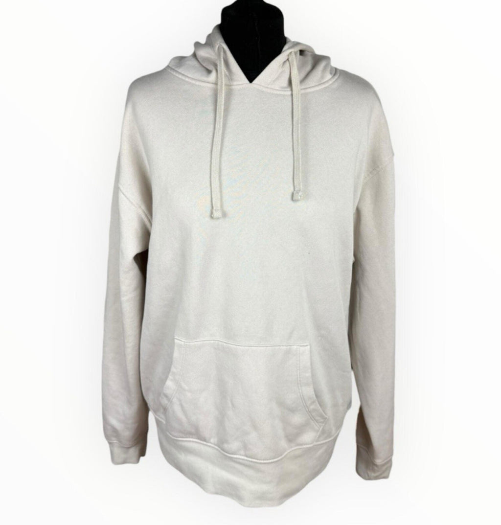 Primark Hoodie Women's UK Size M Fleece Lined Long Sleeve Jersey Beige