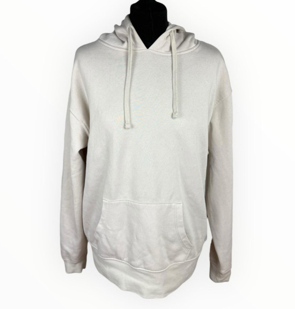 Primark Hoodie Women's UK Size M Fleece Lined Long Sleeve Jersey Beige